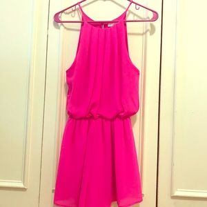 Lush Small Hot Pink Romper